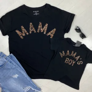 Mama & Mama's Boy Leopard T-Shirts (MRK X) maternity leggings online