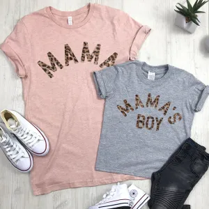 Mama & Mama's Boy Leopard T-Shirts (MRK X) maternity leggings online