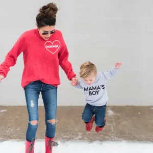Mama & Mama's Boy Mum & Kid Matching Sweaters (MRK X) baby bump outfits discount