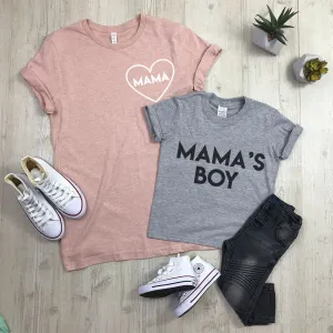 Mama & Mama's Boy Mum & Kid Matching Tees (MRK X) maternity leggings online