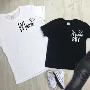 Mama & Mama's Boy Mum & Kid Matching Tees (MRK X) discount mum dresses