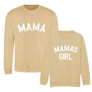 Mama & Mama's Girl Classic Sweatshirts Sand/White breastfeeding tops cheap