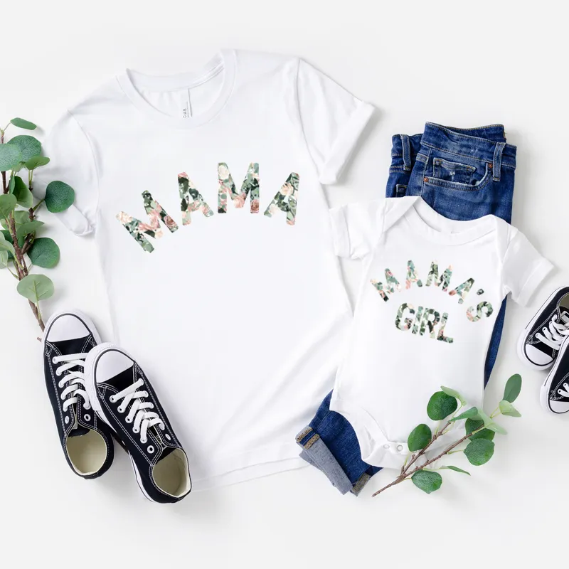 Mama & Mama's Girl Floral Matching T-Shirts/Vest (MRK X) nursing tops best deals