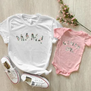 Mama & Mama's Girl Floral Matching T-Shirt/Vest (MRK X) maternity leggings online