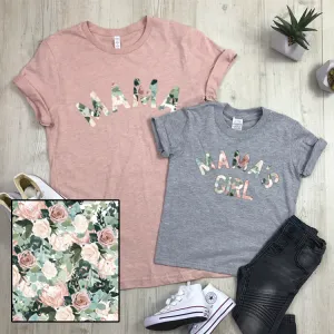 Mama & Mama's Girl Floral T-Shirts (MRK X) maternity wear outlet
