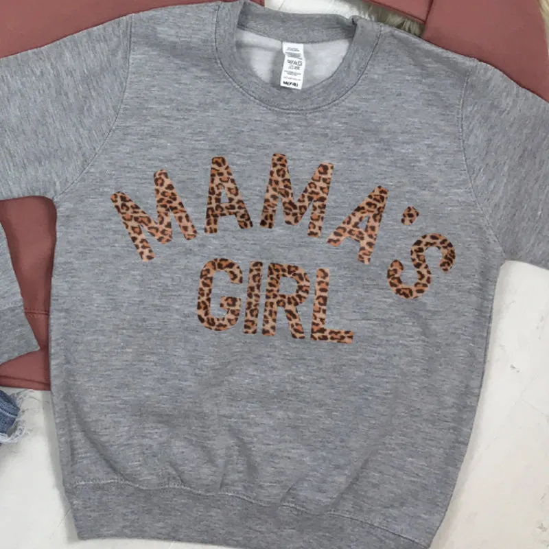 Mama & Mama's Girl Leopard Sweatshirts (MRK X)
