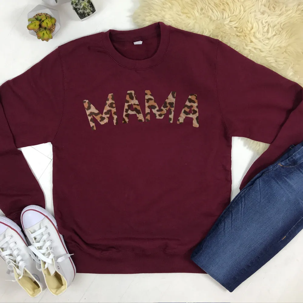 Mama & Mama's Girl Leopard Sweatshirts (MRK X)