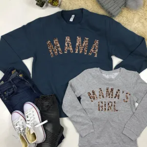 Mama & Mama's Girl Leopard Sweatshirts (MRK X) nursing tops best deals