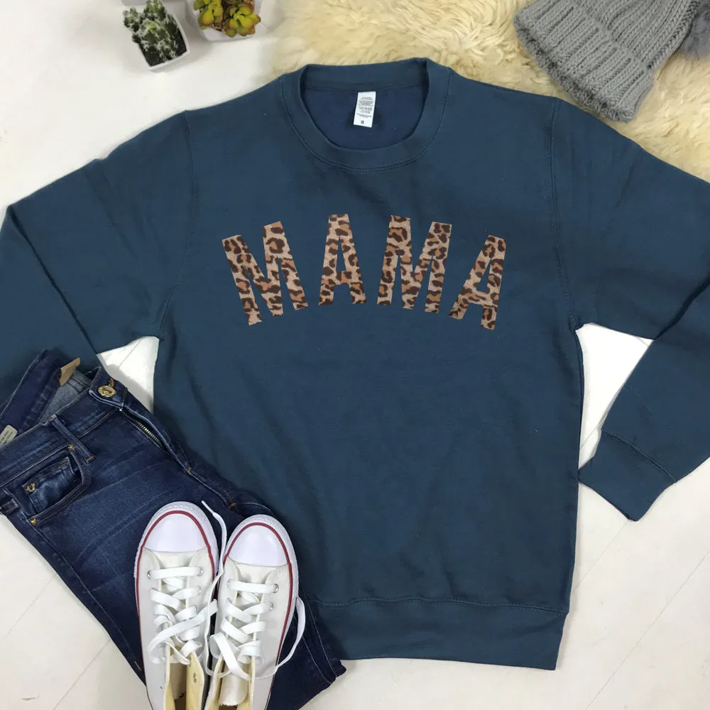 Mama & Mama's Girl Leopard Sweatshirts (MRK X)