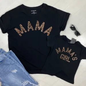 Mama & Mama's Girl Leopard T-Shirts maternity leggings online