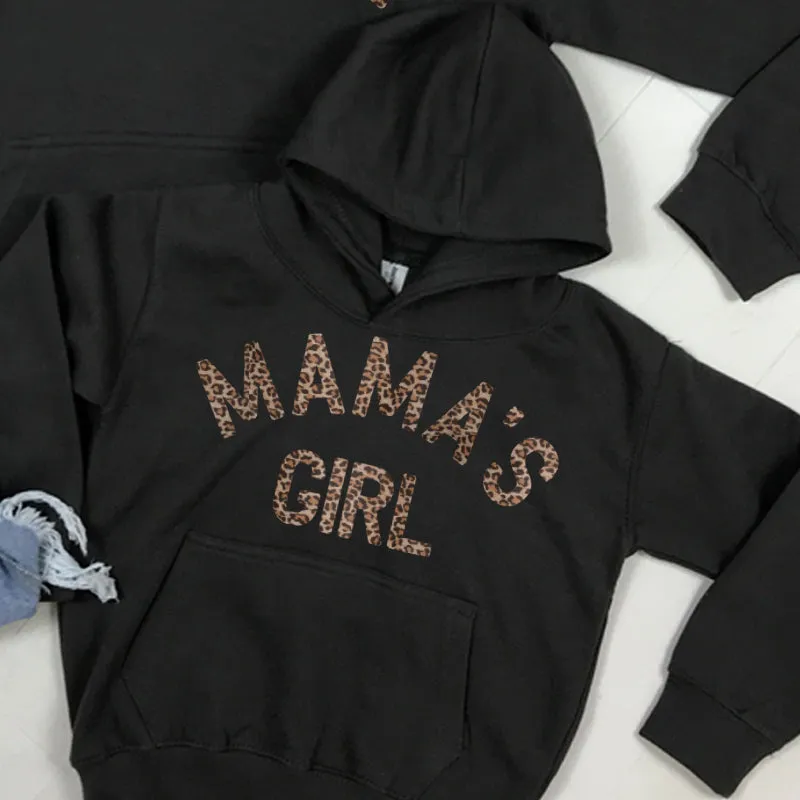 Mama & Mama's Girl Matching Leopard Storm Grey Hoodies (MRK X)