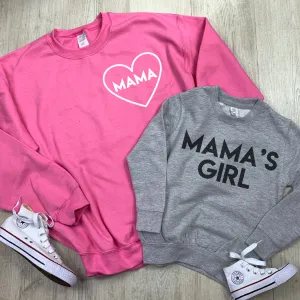 Mama & Mama's Girl Mum & Kid Matching Sweaters (MRK X) breastfeeding tops cheap