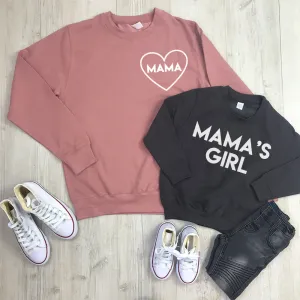 Mama & Mama's Girl Mum & Kid Matching Sweaters (MRK X) breastfeeding tops cheap