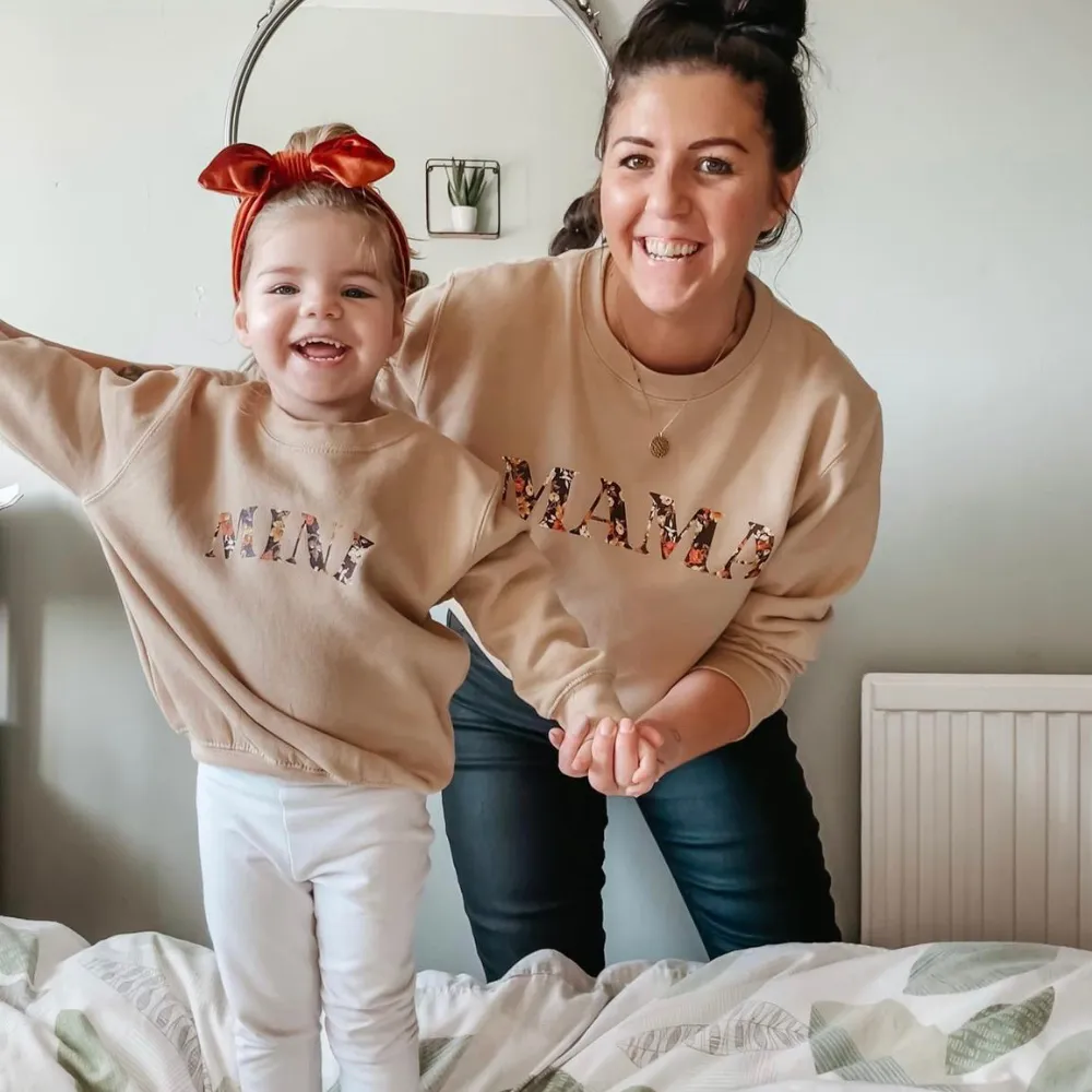 Mama & Mini Autumn Floral Matching Sweatshirts