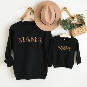 Mama & Mini Autumn Floral Matching Sweatshirts breastfeeding tops cheap