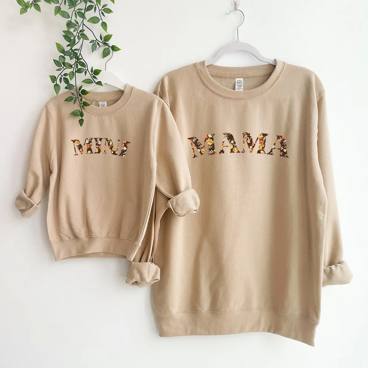 Mama & Mini Autumn Floral Matching Sweatshirts