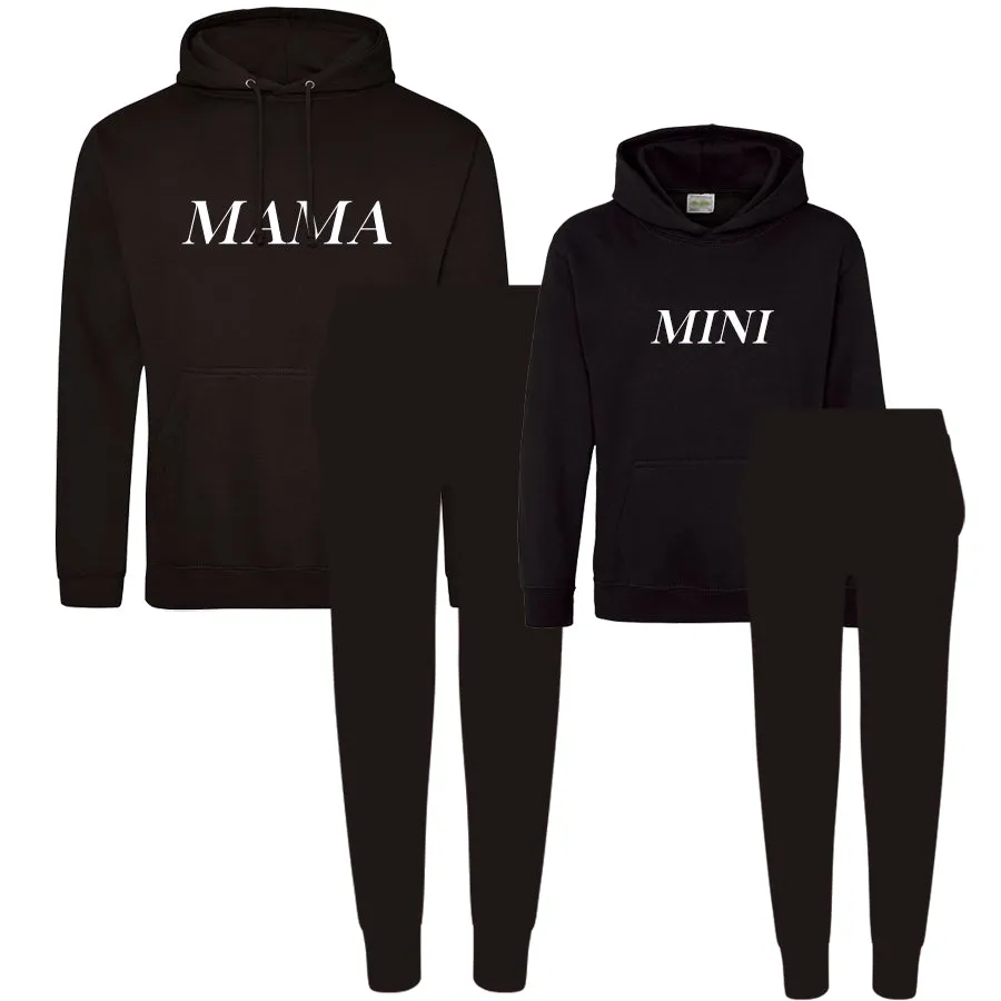 Mama & Mini Casual Hoodie & Jogger Tracksuit Set baby bump outfits discount