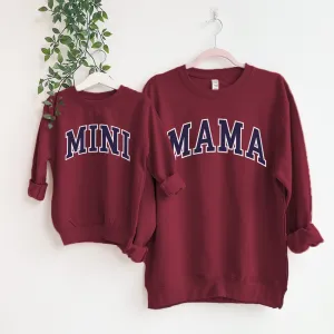 Mama & Mini Essential Varsity Matching Sweatshirts discount mum dresses
