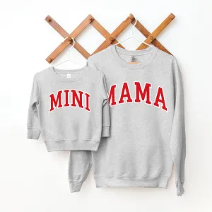 Mama & Mini Essential Varsity Matching Sweatshirts postpartum clothes sale