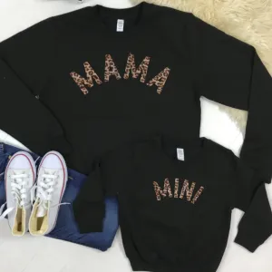 Mama & Mini Mum & Kid Matching Sweatshirts (MRK X) baby bump outfits discount