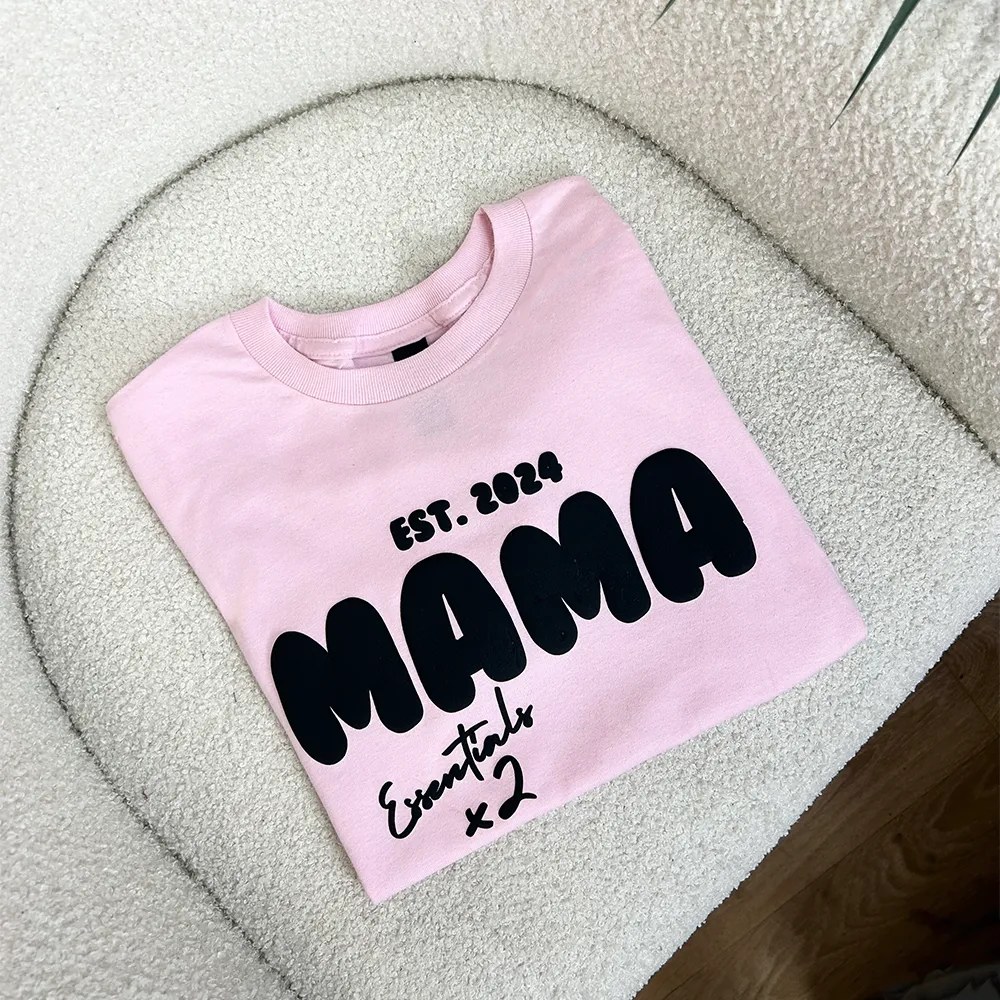 Mama & Mini Puffy Graphic T-Shirts