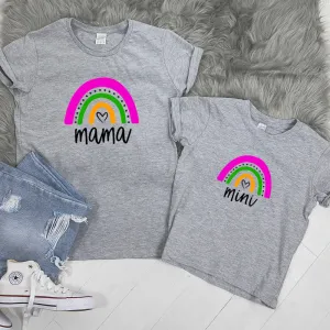 Mama & Mini Rainbow Matching Tees (MRK X) maternity leggings online
