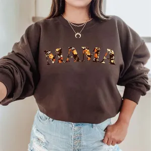 Mama Autumn Floral Print Sweatshirt postpartum clothes sale