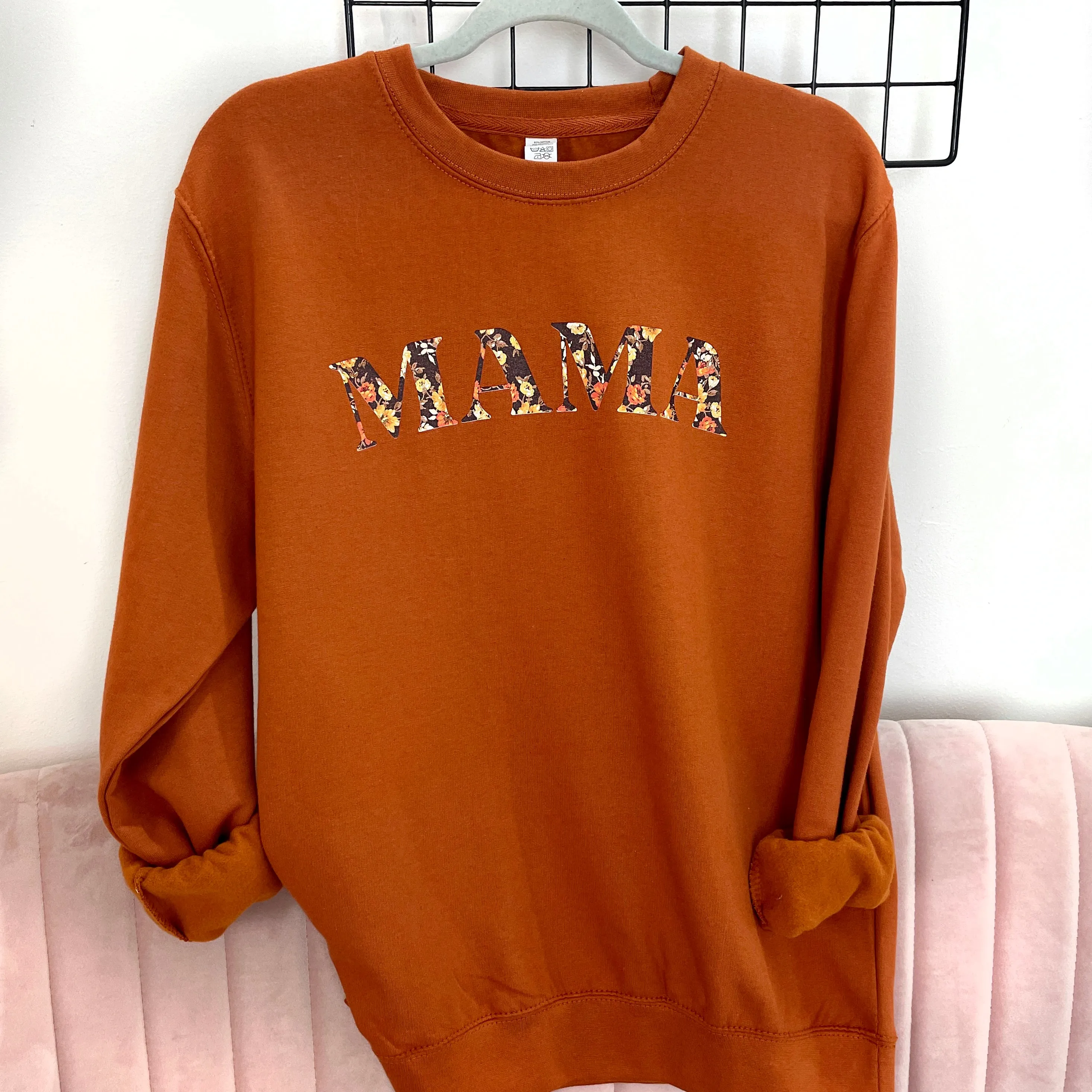 Mama Autumn Floral Print Sweatshirt postpartum clothes sale