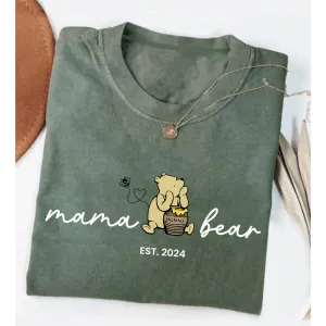 Mama Bear Hunny Personalised Year T-Shirt pregnancy jeans best price