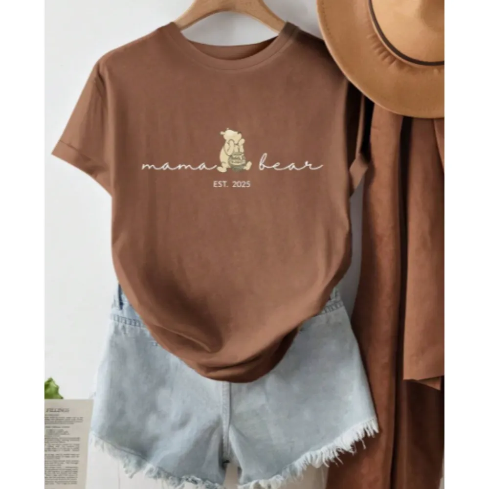 Mama Bear Hunny Personalised Year T-Shirt
