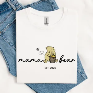 Mama Bear Hunny Personalised Year T-Shirt pregnancy jeans best price