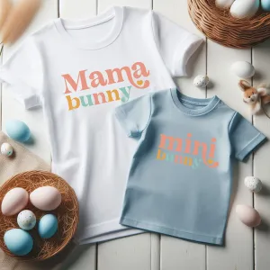 Mama Bunny/Mini Bunny Matching T-Shirts- White/Blue maternity leggings online