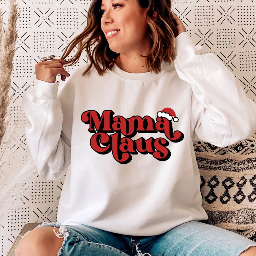 Mama Claus Sweatshirt (MRK X) mum jeans promo