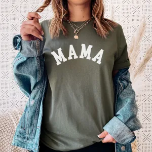 Mama College Military Green T-Shirt maternity dresses promo