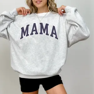 Mama Core Varsity Neutrals Women's Sweatshirt mum jeans promo