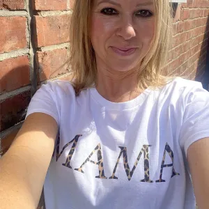 Mama Empire Leopard Print T-Shirt (MRK X) mum blouses clearance