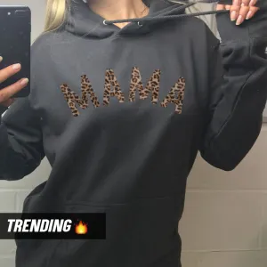 Mama Leopard Hoodie 00 (MRK X) mum jeans promo