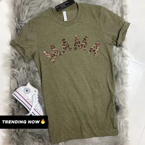 Mama Leopard Summer T-Shirts (MRK X) mum blouses clearance