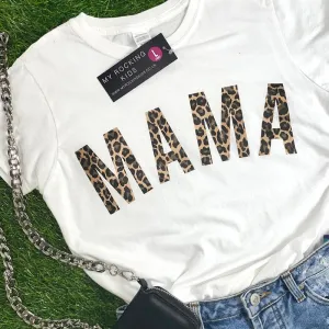 Mama Leopard T-Shirt 00 (MRK X) mum blouses clearance