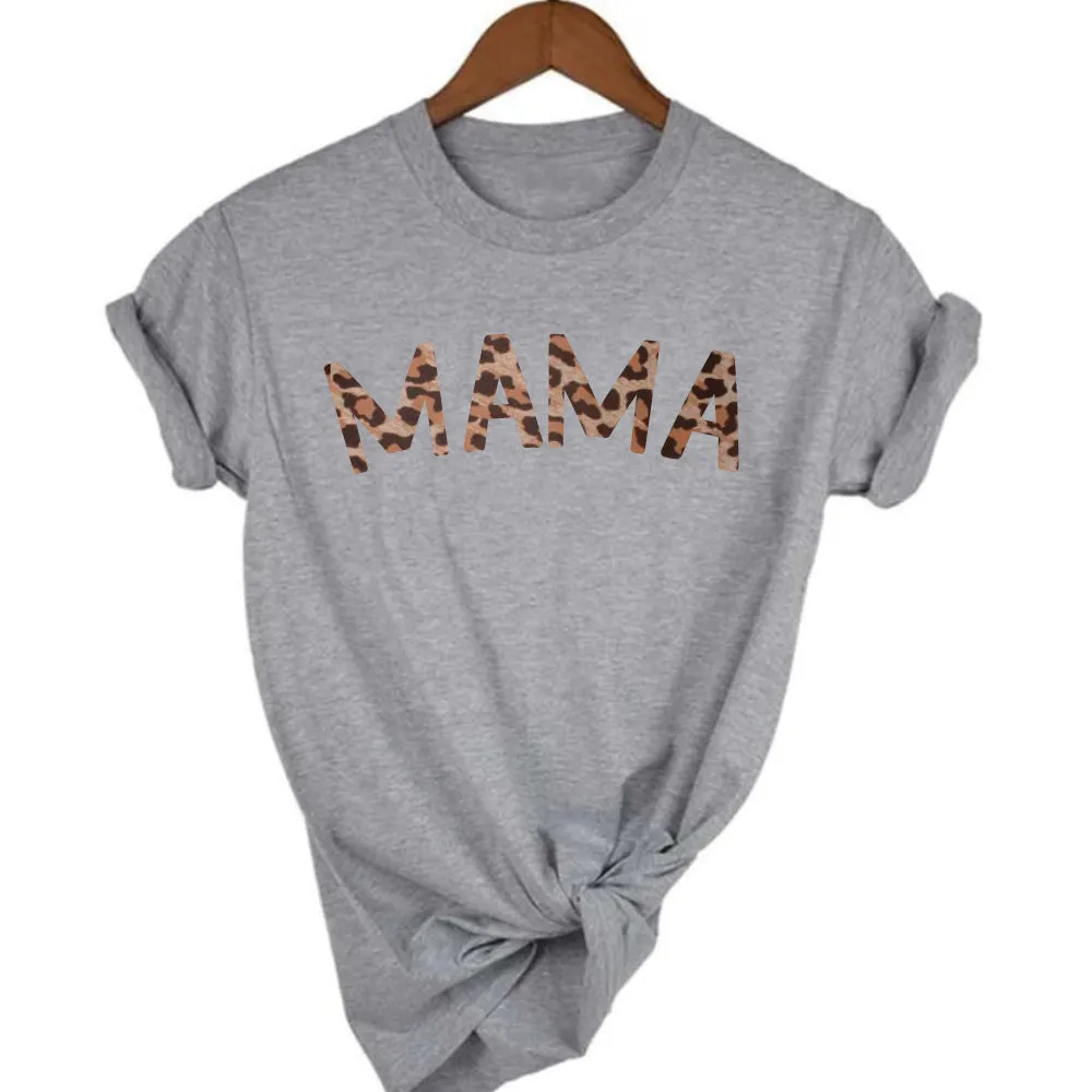 Mama Leopard T-Shirt 00 (MRK X) mum blouses clearance