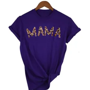 Mama Leopard T-Shirt 00 (MRK X) mum blouses clearance