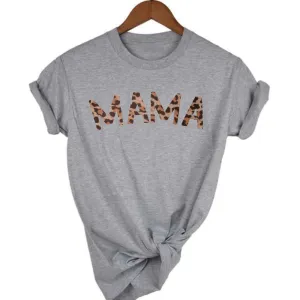 Mama Leopard T-Shirt 00 (MRK X) mum blouses clearance