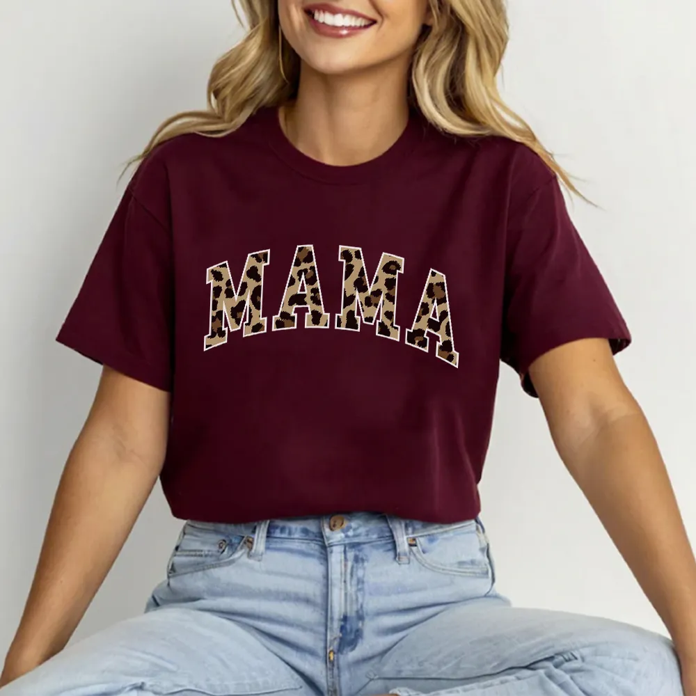 Mama Leopard Varsity T-Shirt pregnancy jeans best price