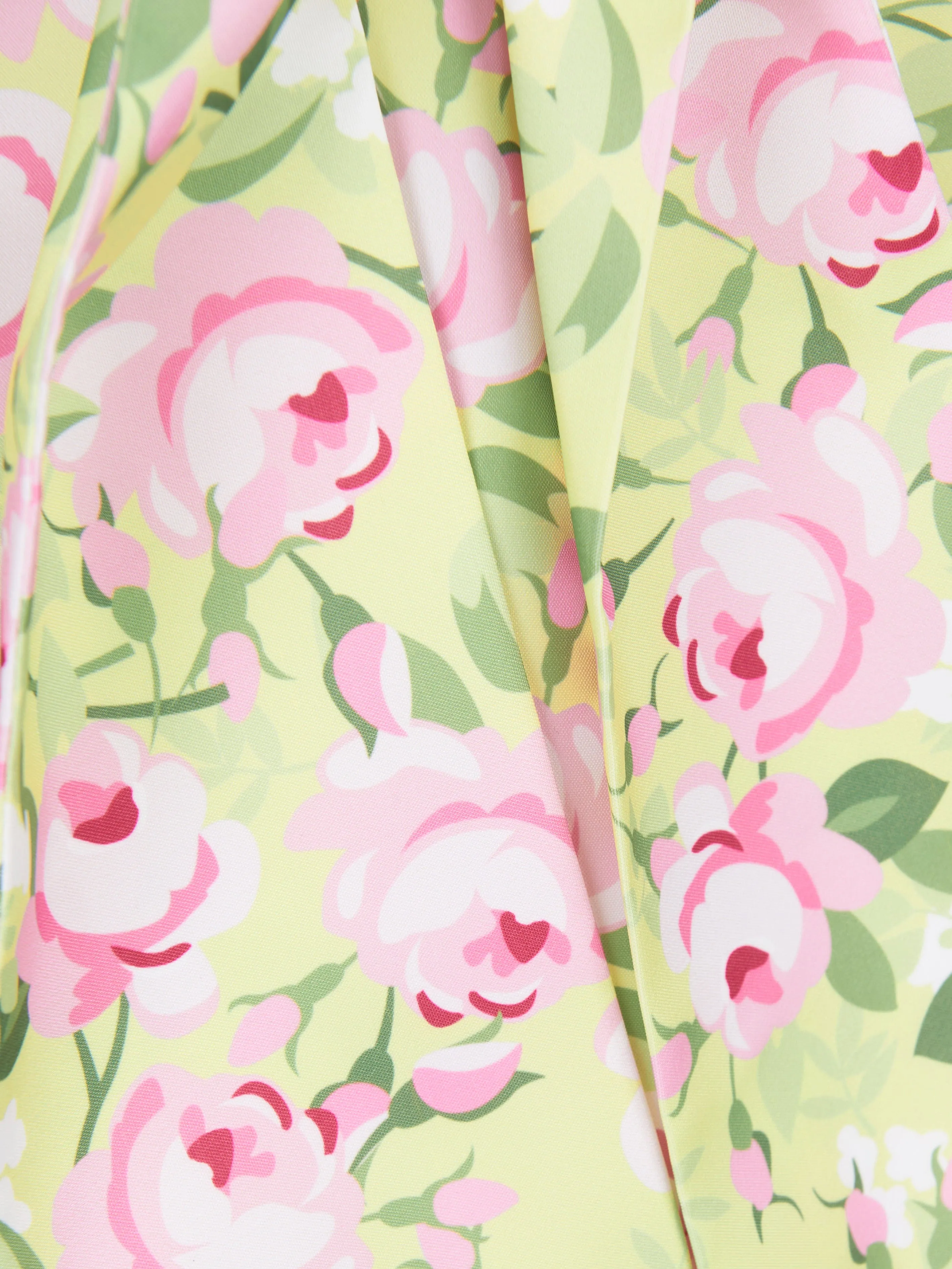 Mama Luma Girls Blumenprint-Kleid mit Gürtel in Gelb
