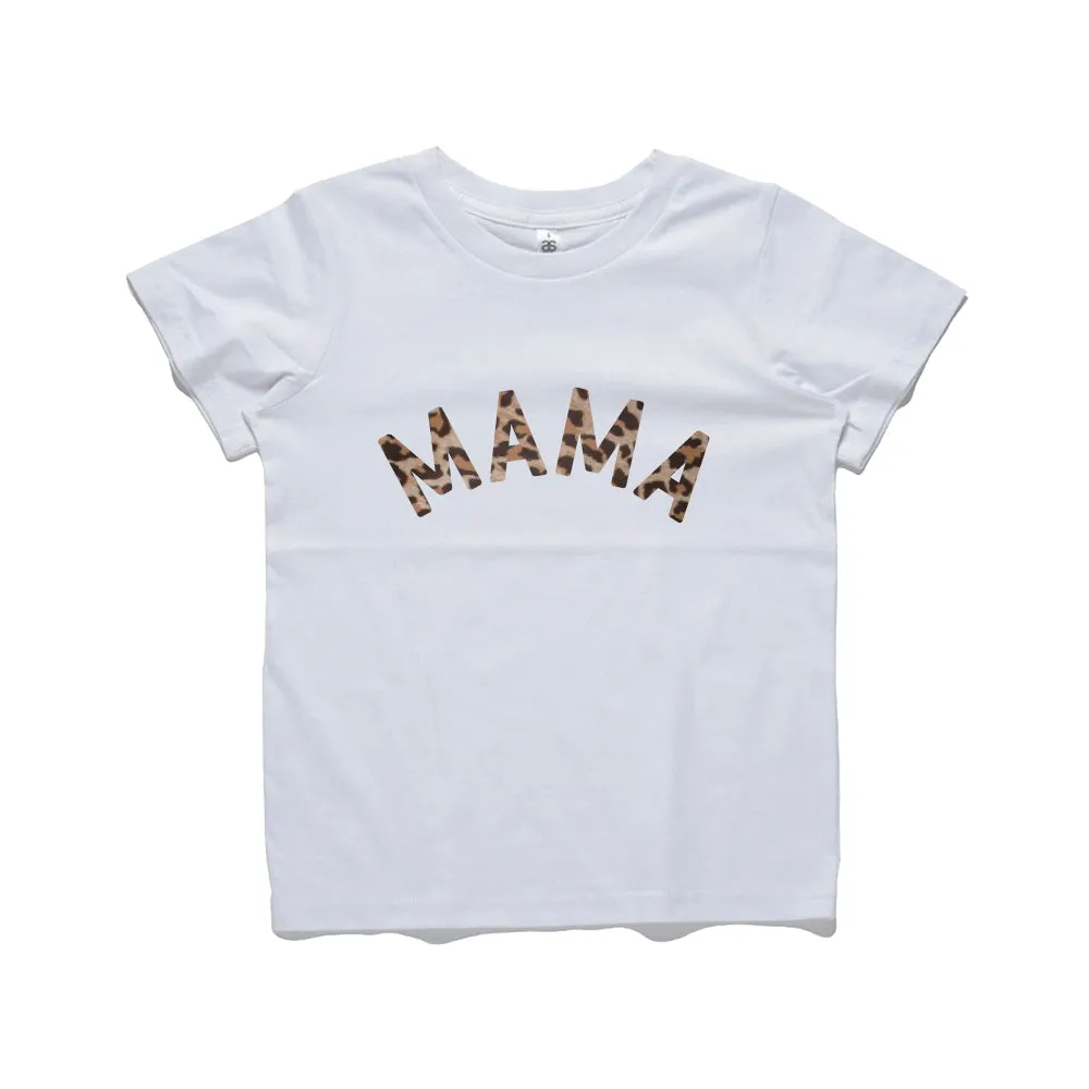 Mama, Midi & Mini Leopard Matching White T-Shirts