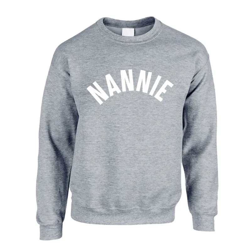 Mama, Nannie & Mini Basic Mum & Kid Matching Heather Grey Sweatshirts (MRK X)