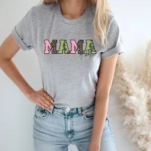 Mama Of Both Pink & Camo T-Shirt mum blouses clearance