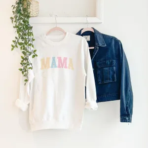Mama Pastel College Sweatshirt maternity dresses promo