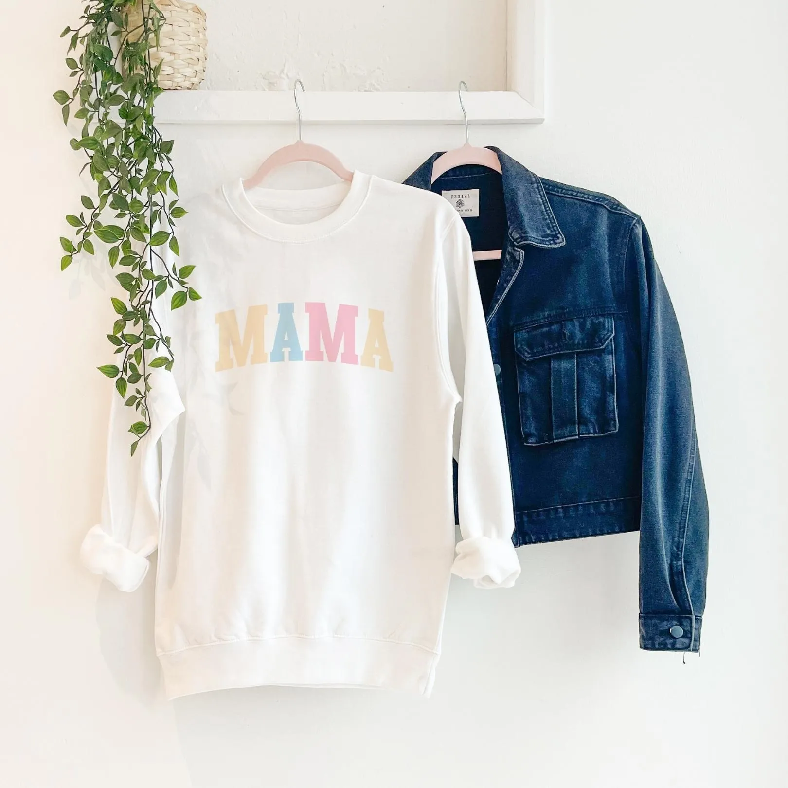 Mama Pastel College Sweatshirt postpartum clothes sale