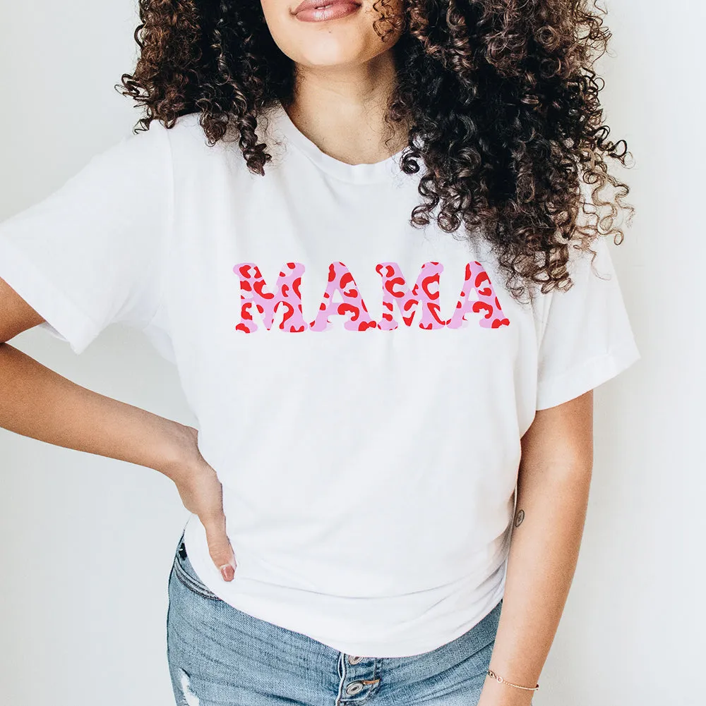 Mama Pink Leopard T-Shirt maternity dresses promo